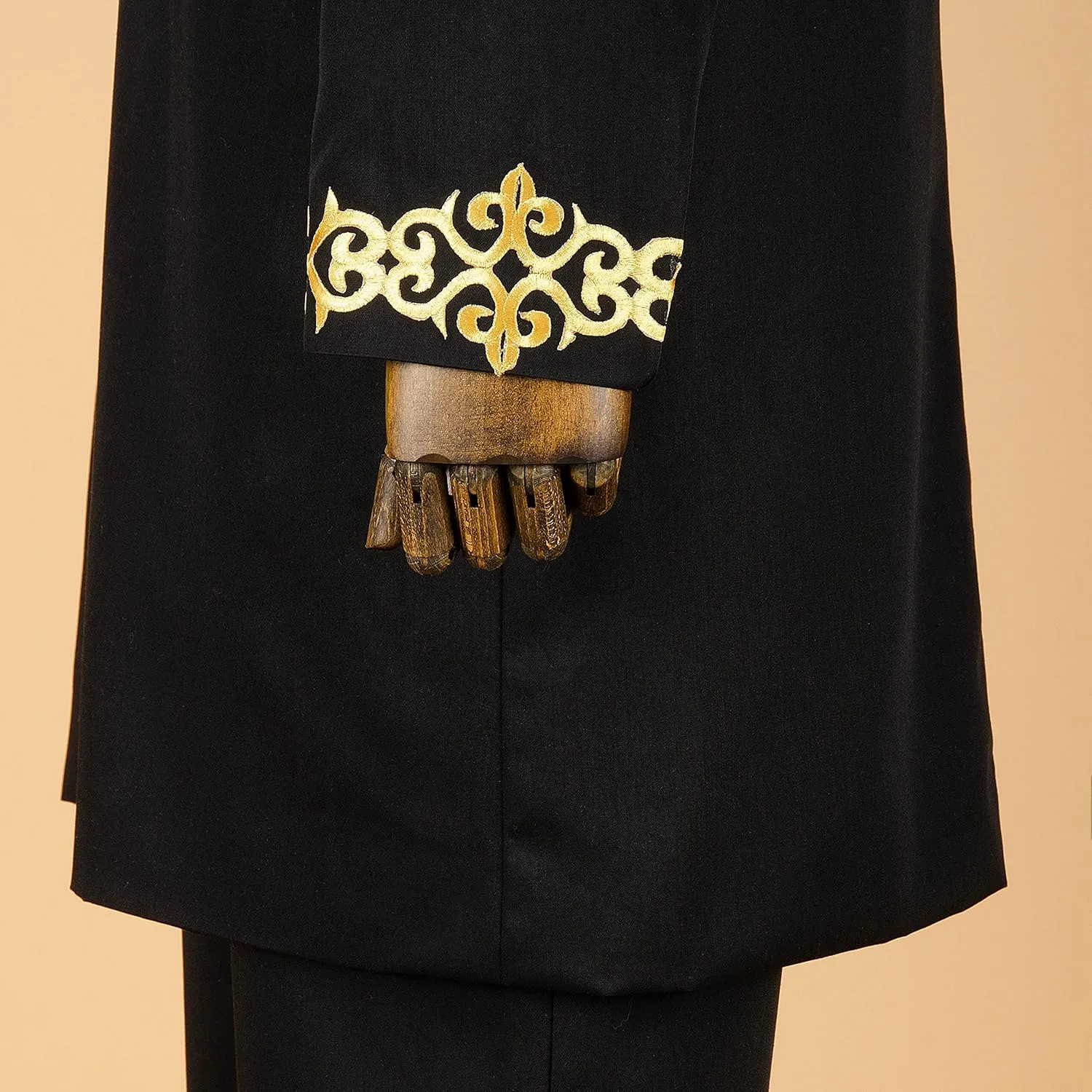 African Suit for Men Jacket and Trousers 2 Piece Set Dashiki Blazer with Kerchief Bazin Riche Kaftan Wedding Evening