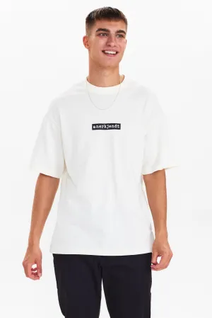 AKHOLGER LOGO BOX TEE - Tofu