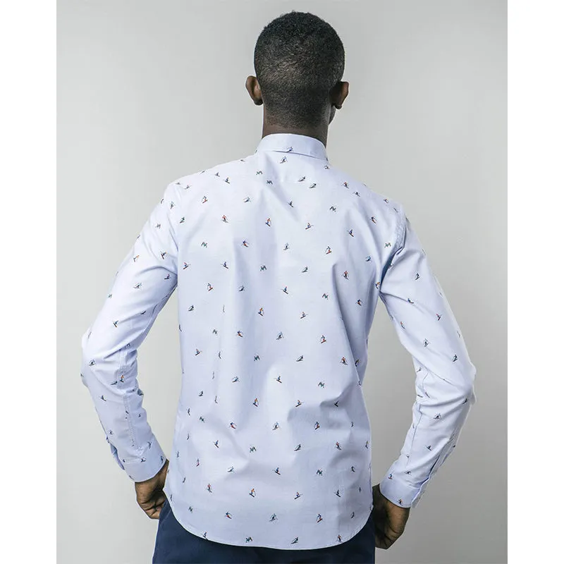 BRAVA SLALOM RACE BLUE LONG SLEEVE SHIRT