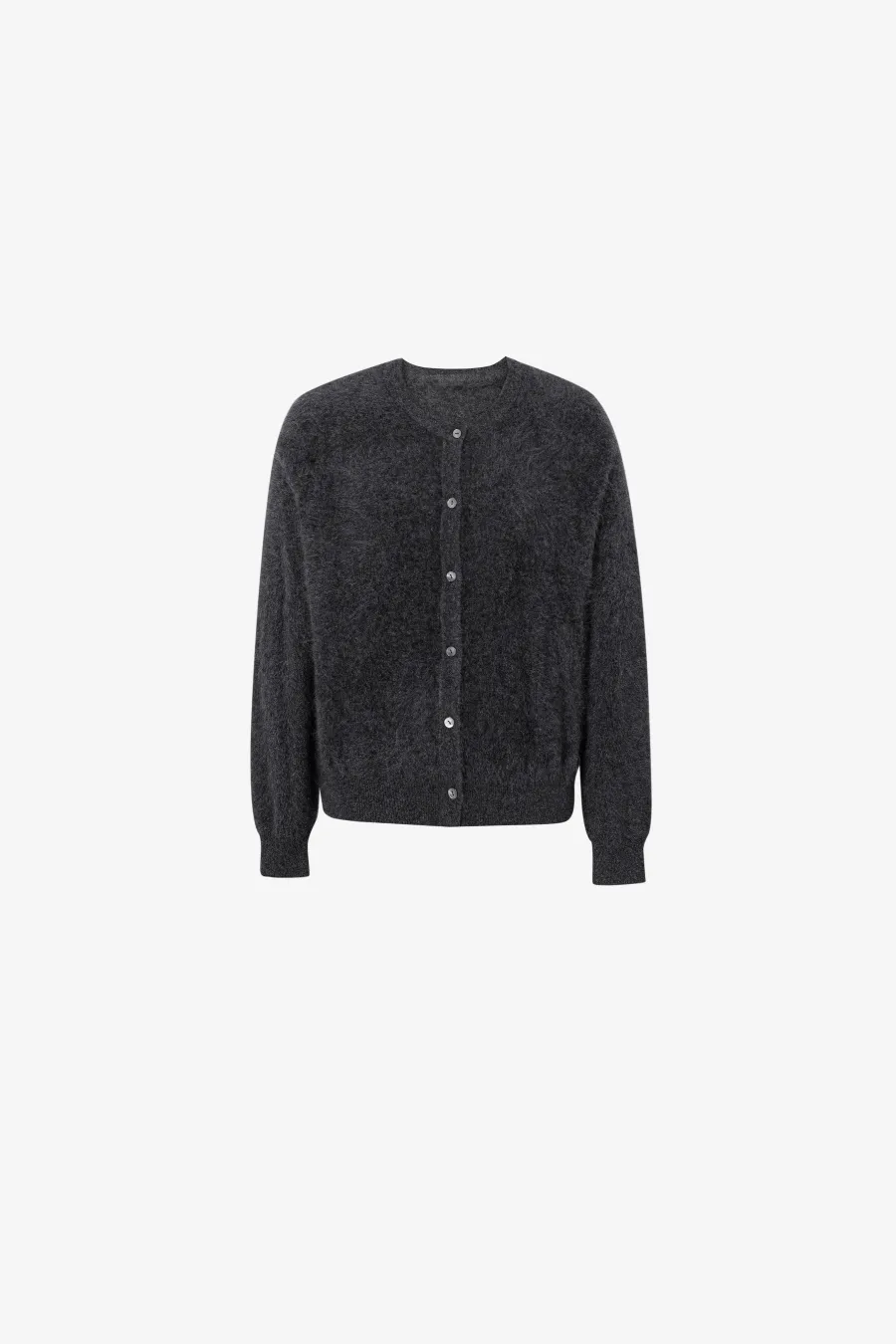 Button Up Cardigan Dark Grey