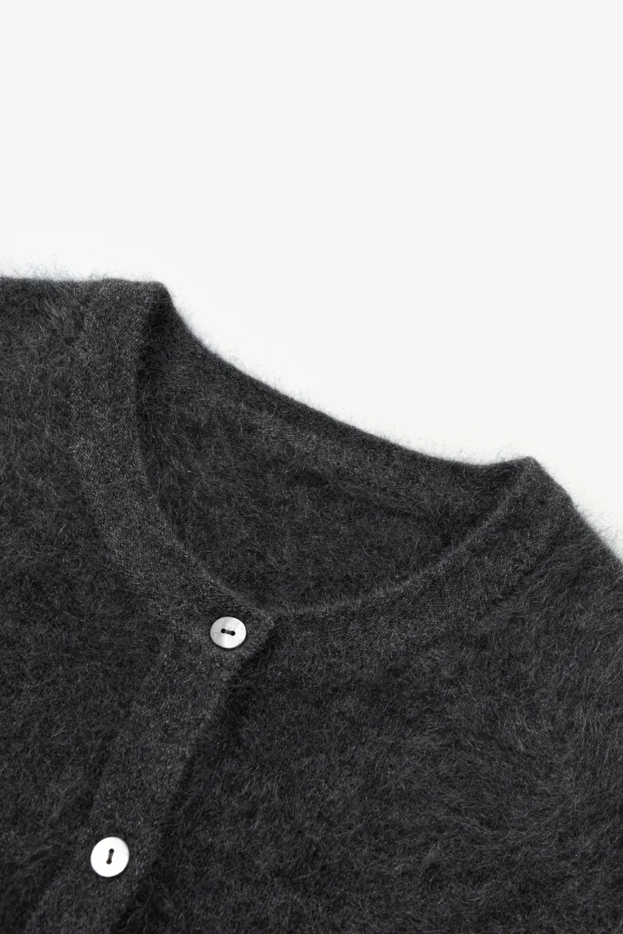 Button Up Cardigan Dark Grey