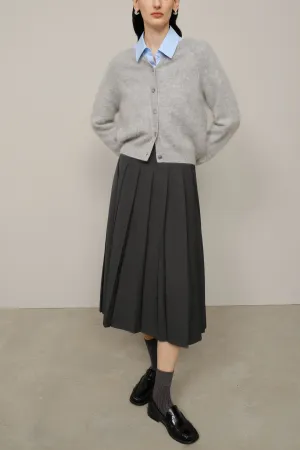 Button Up Cardigan Light Grey