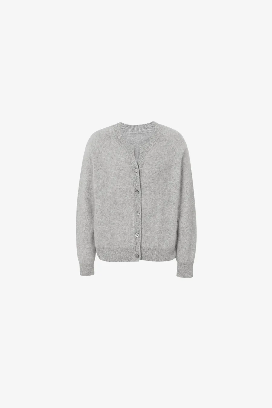 Button Up Cardigan Light Grey