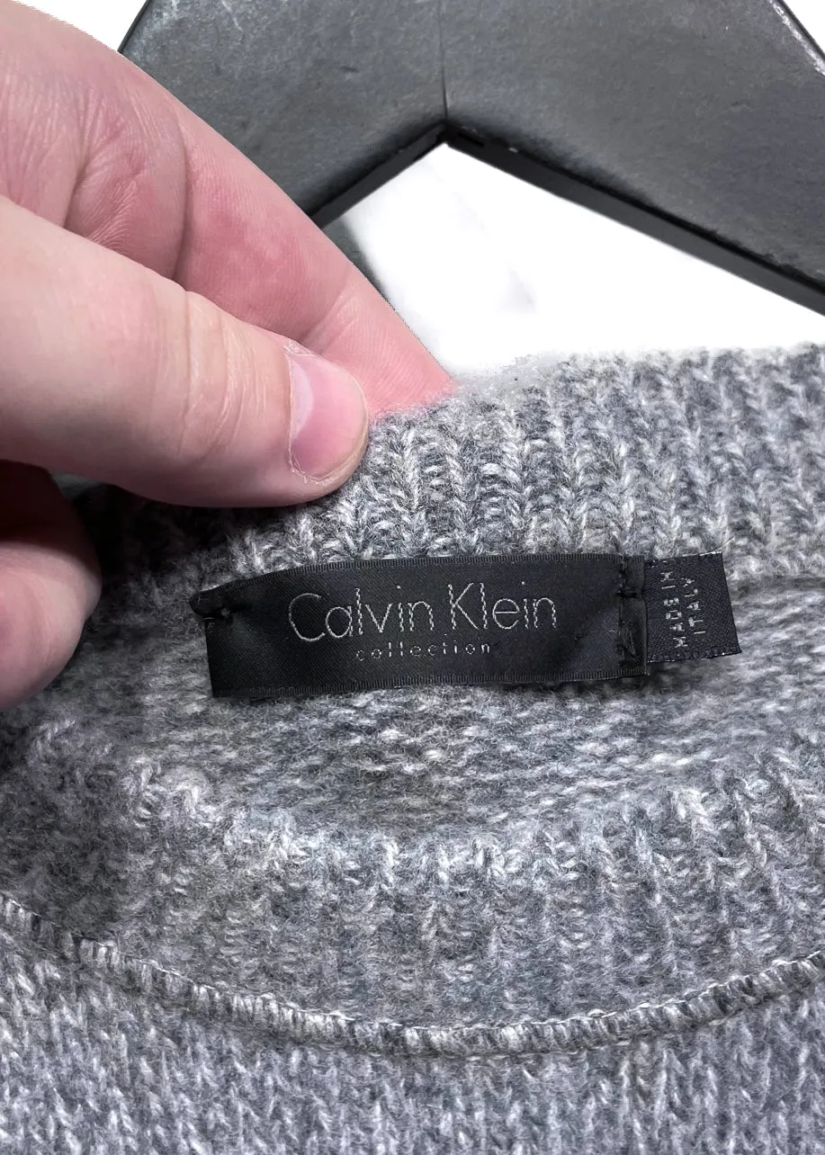 Calvin Klein Grey Wool Crewneck Sweater