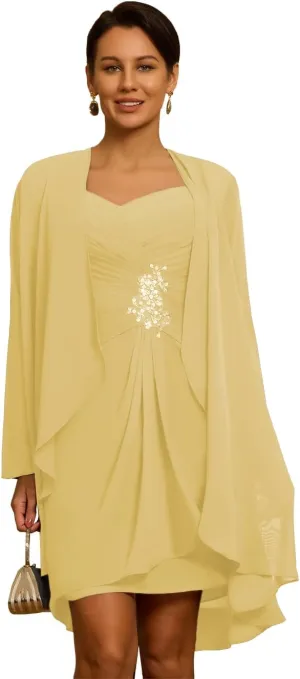 Casual Mother of The Bride Dresses for Wedding Applique Sequin Laces Mother of The Groom Dresses