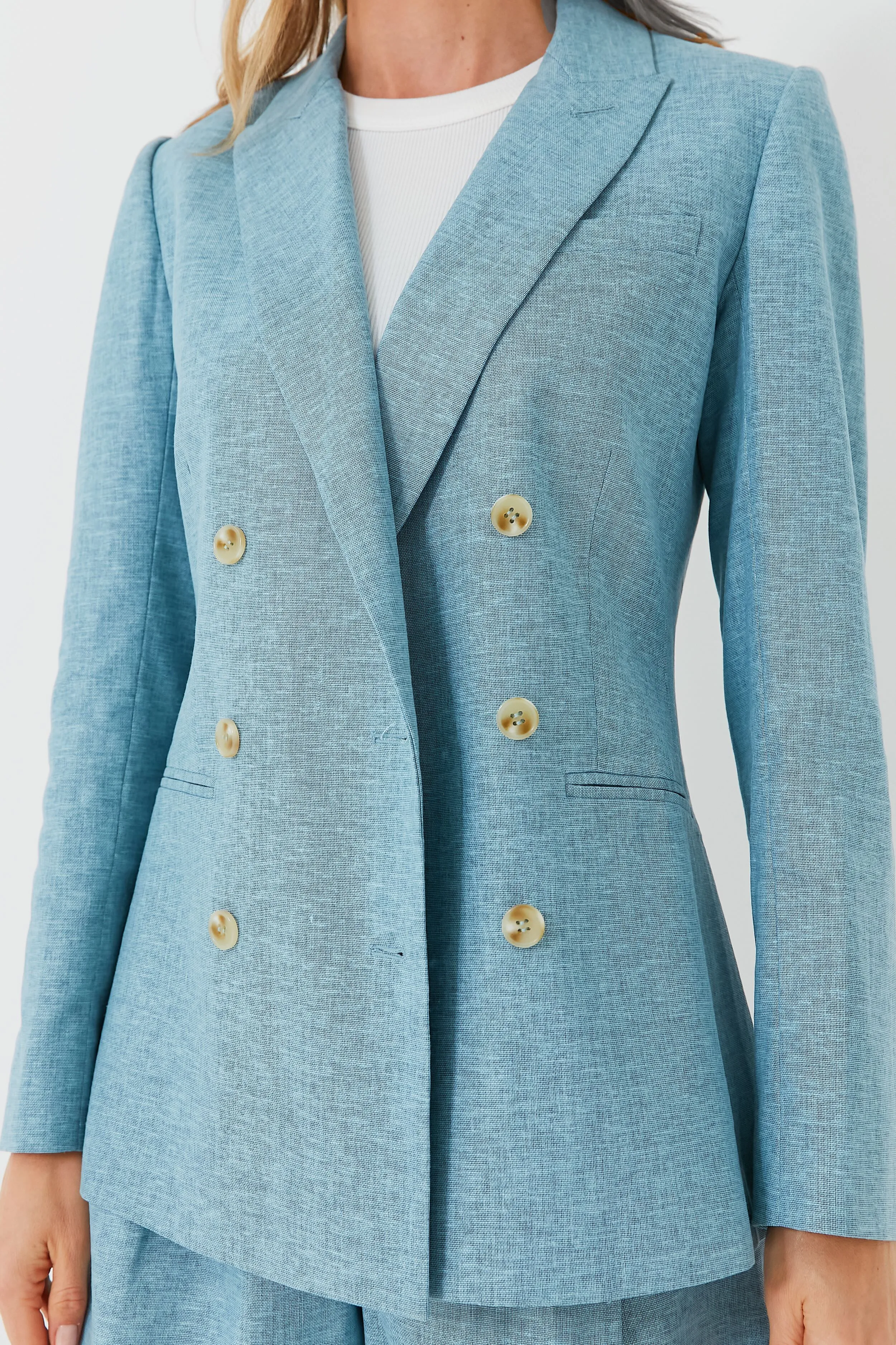 Chambray Diana Blazer