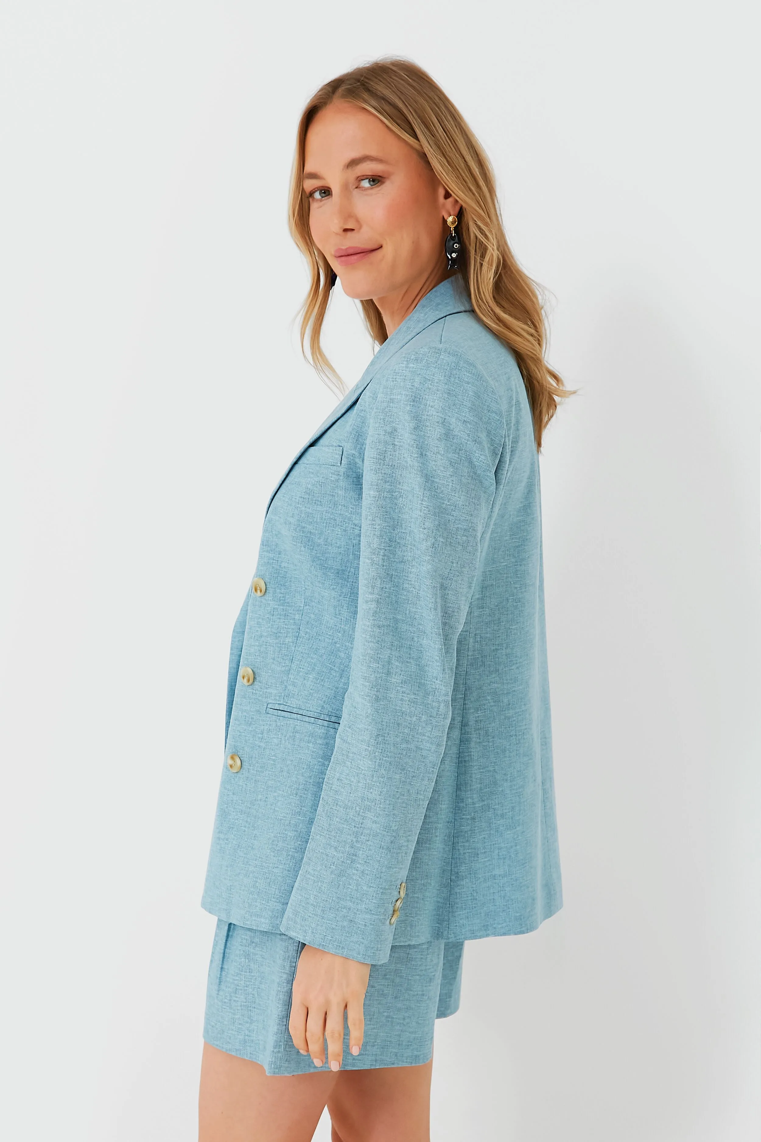 Chambray Diana Blazer