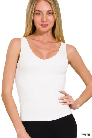 Double Layered V-Neck Tank