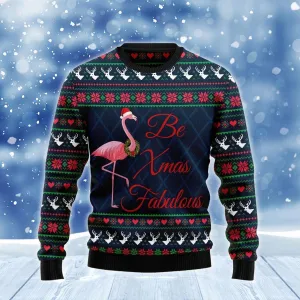 Flamingo Be Xmas Fabulous Ugly Sweater