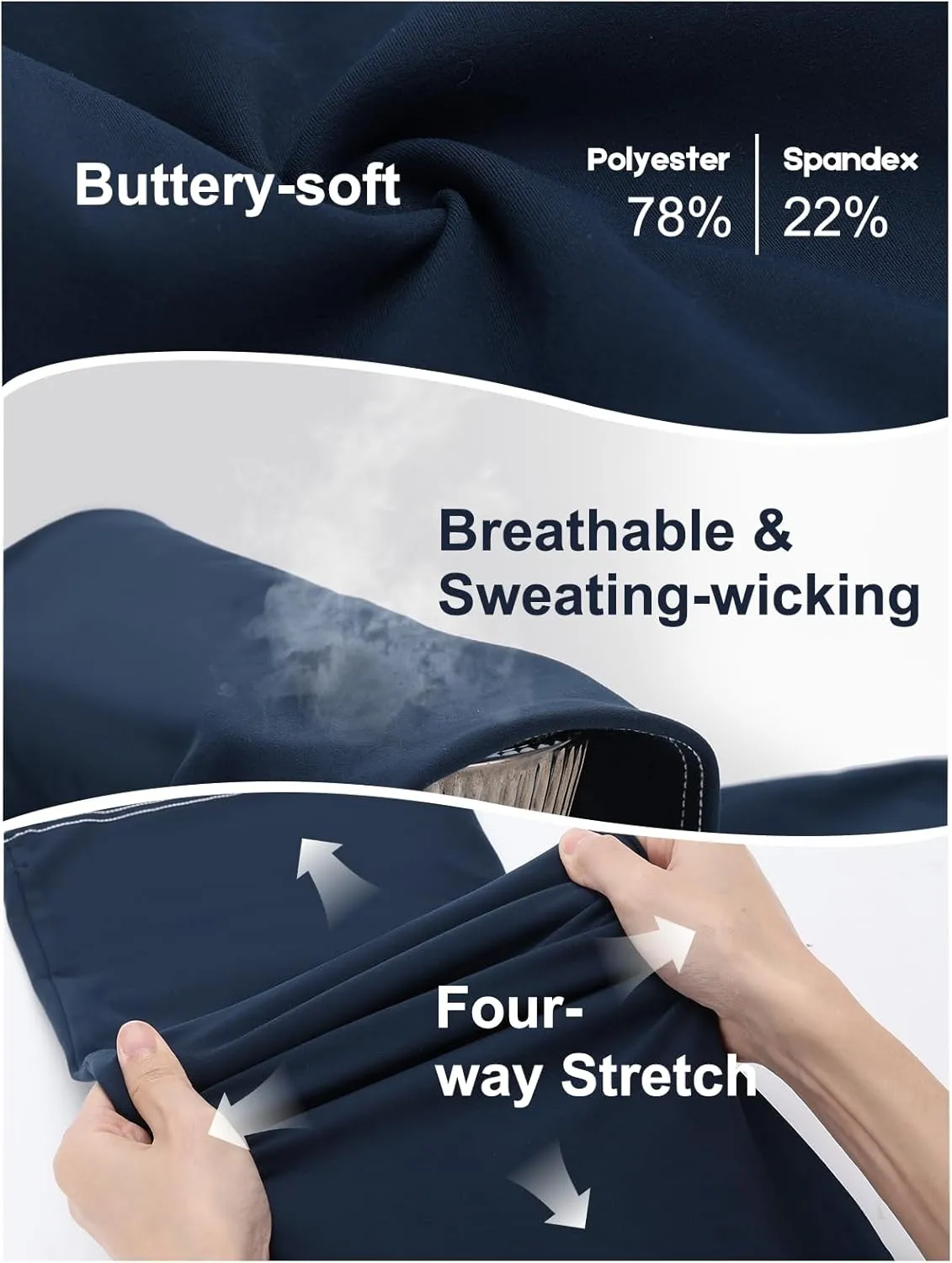 Flare Leggings for Women, Stretchy High Waisted Bootcut Workout Yoga Pants Tummy Control Butt Lift Bell Bottom Jeans