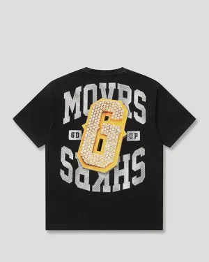 G Pendant T-Shirt Washed Black/Gold