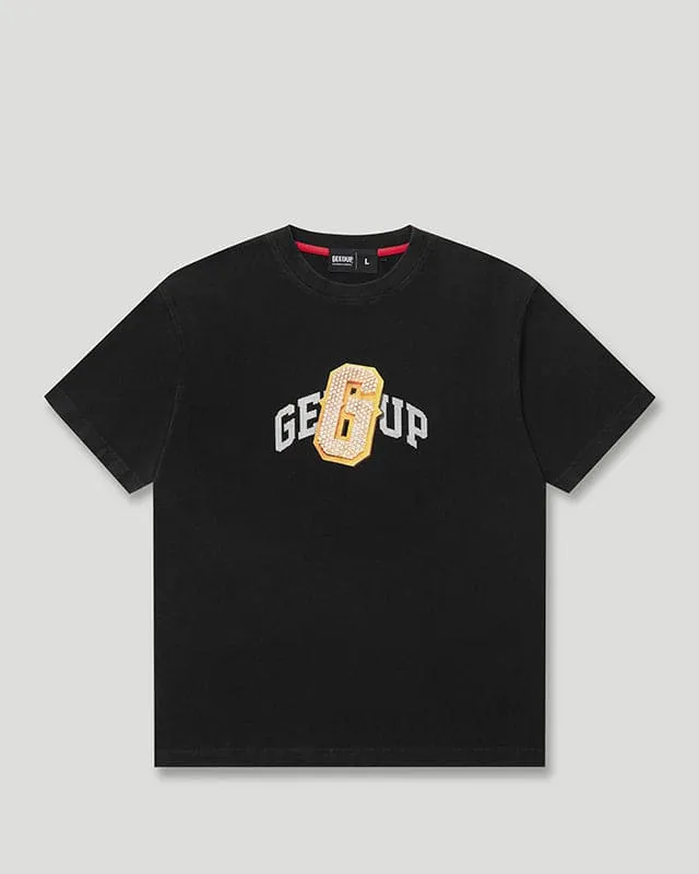 G Pendant T-Shirt Washed Black/Gold