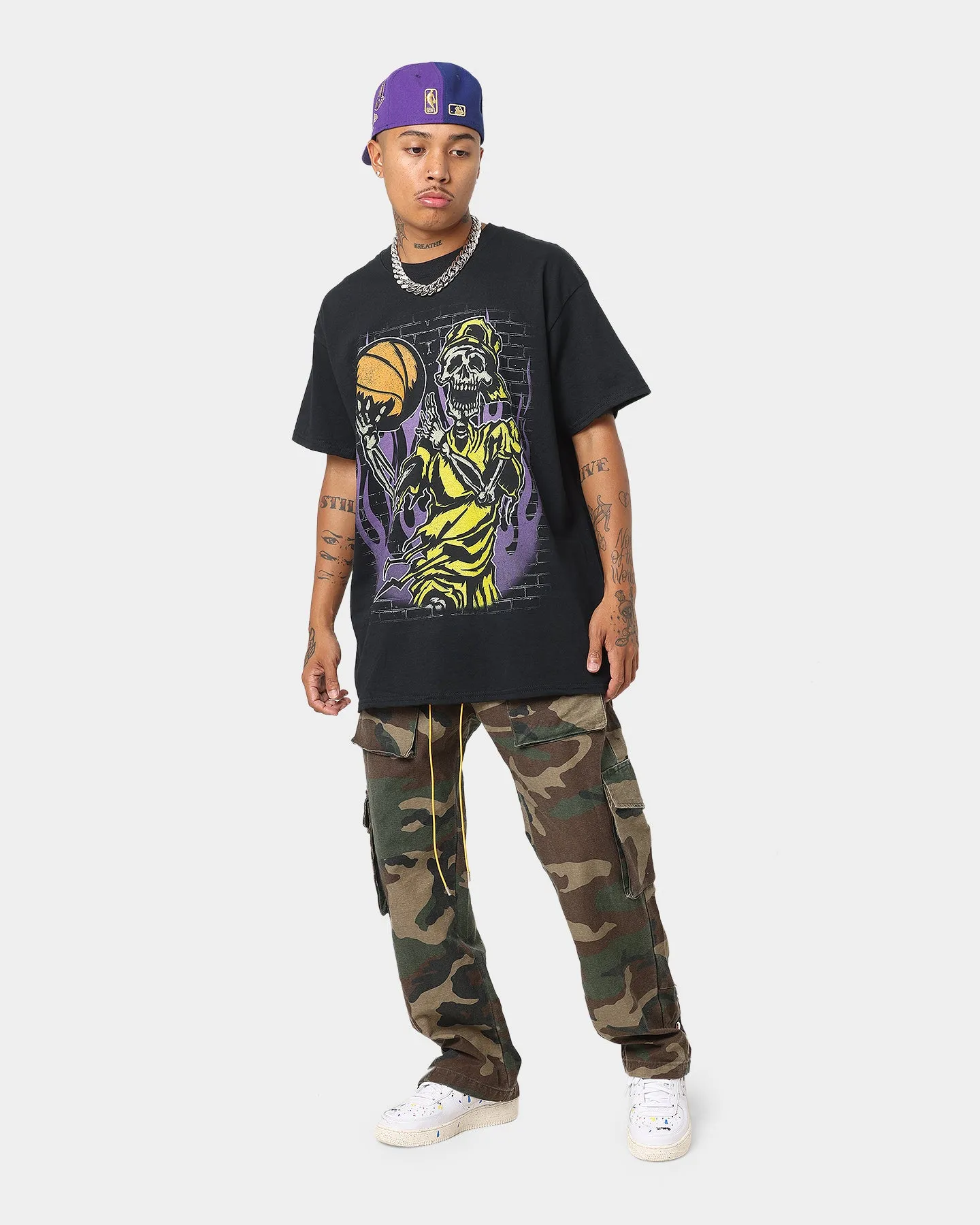 Goat Crew Baller Skeleton T-Shirt Black