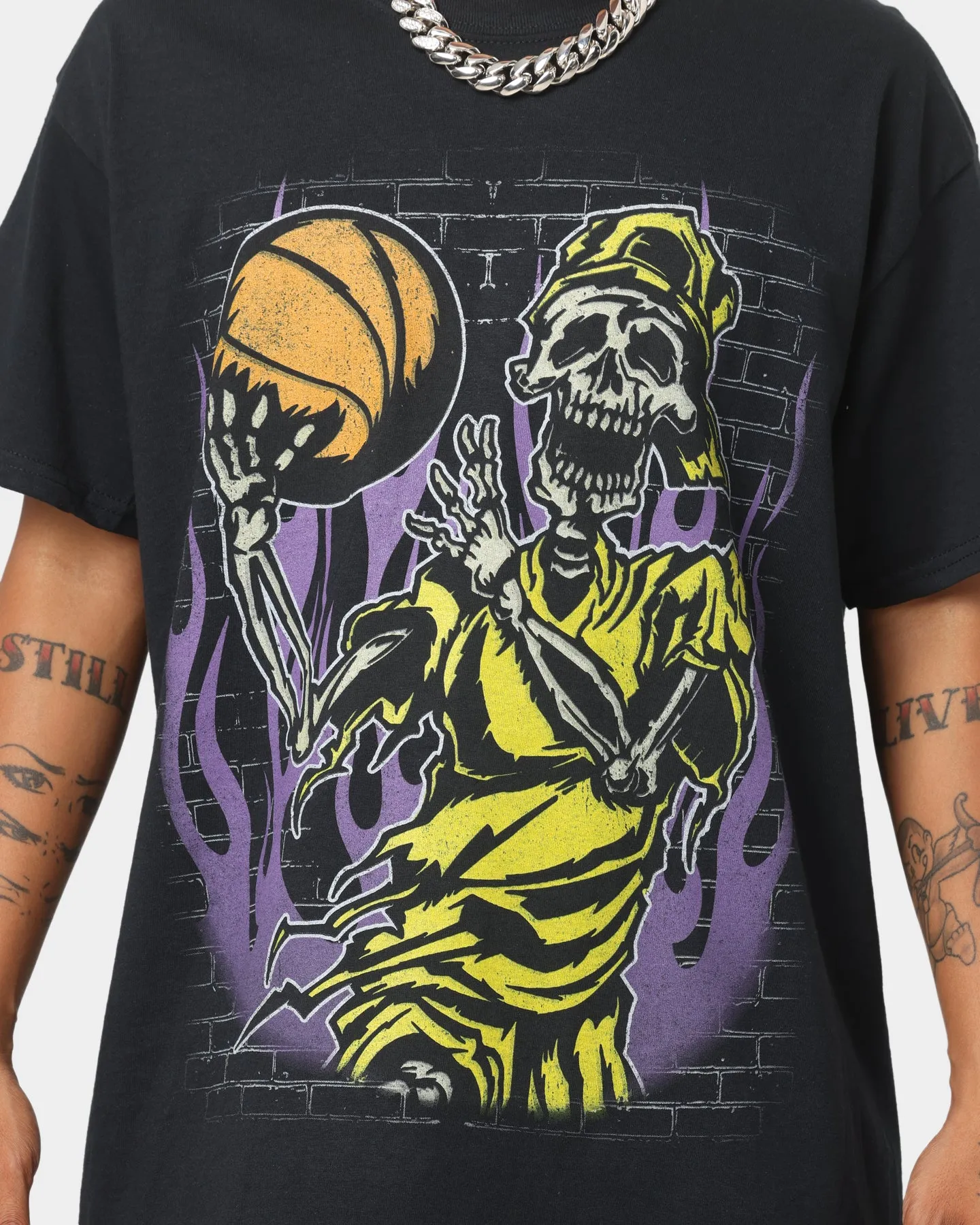 Goat Crew Baller Skeleton T-Shirt Black