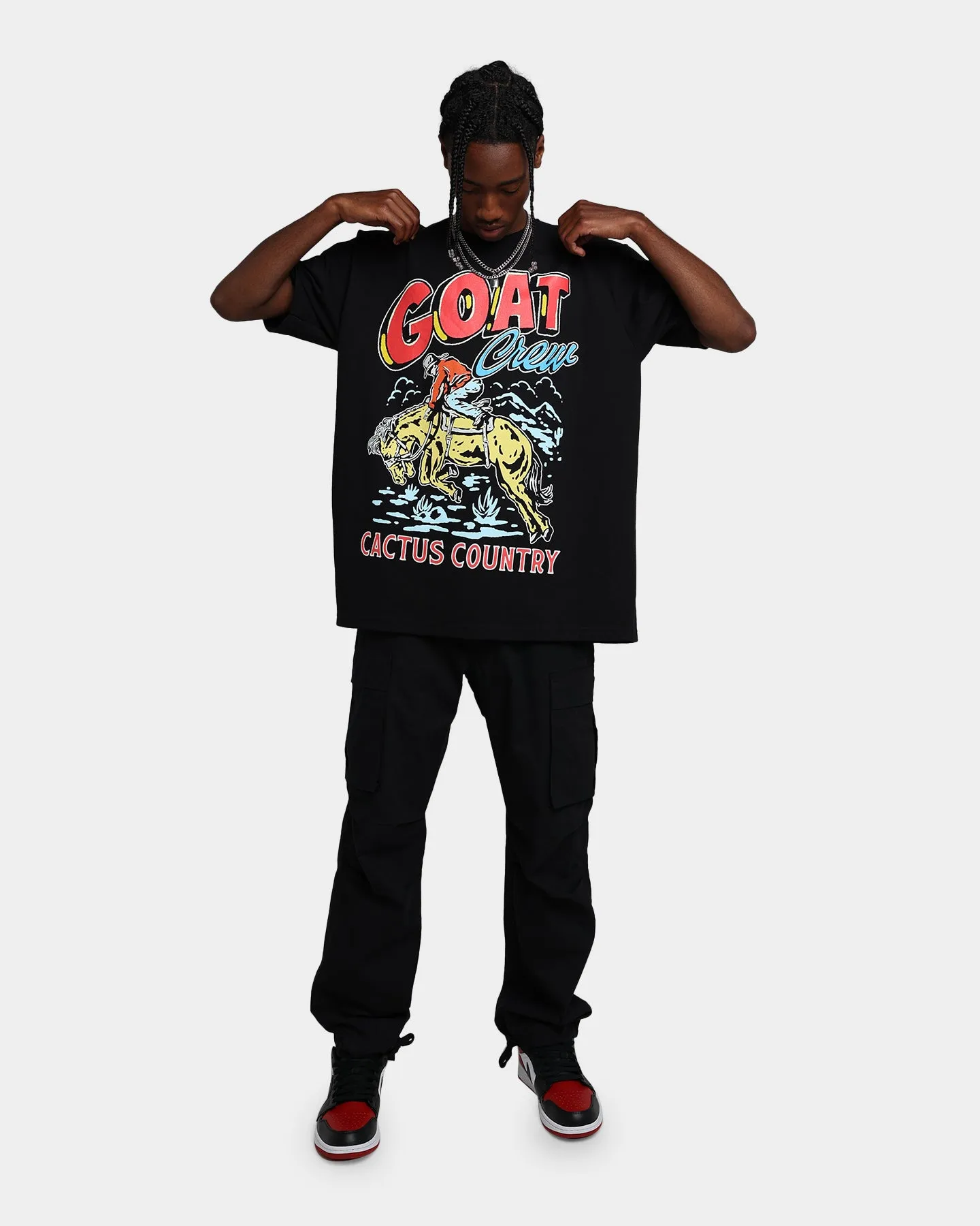 Goat Crew Cactus Country T-Shirt Black