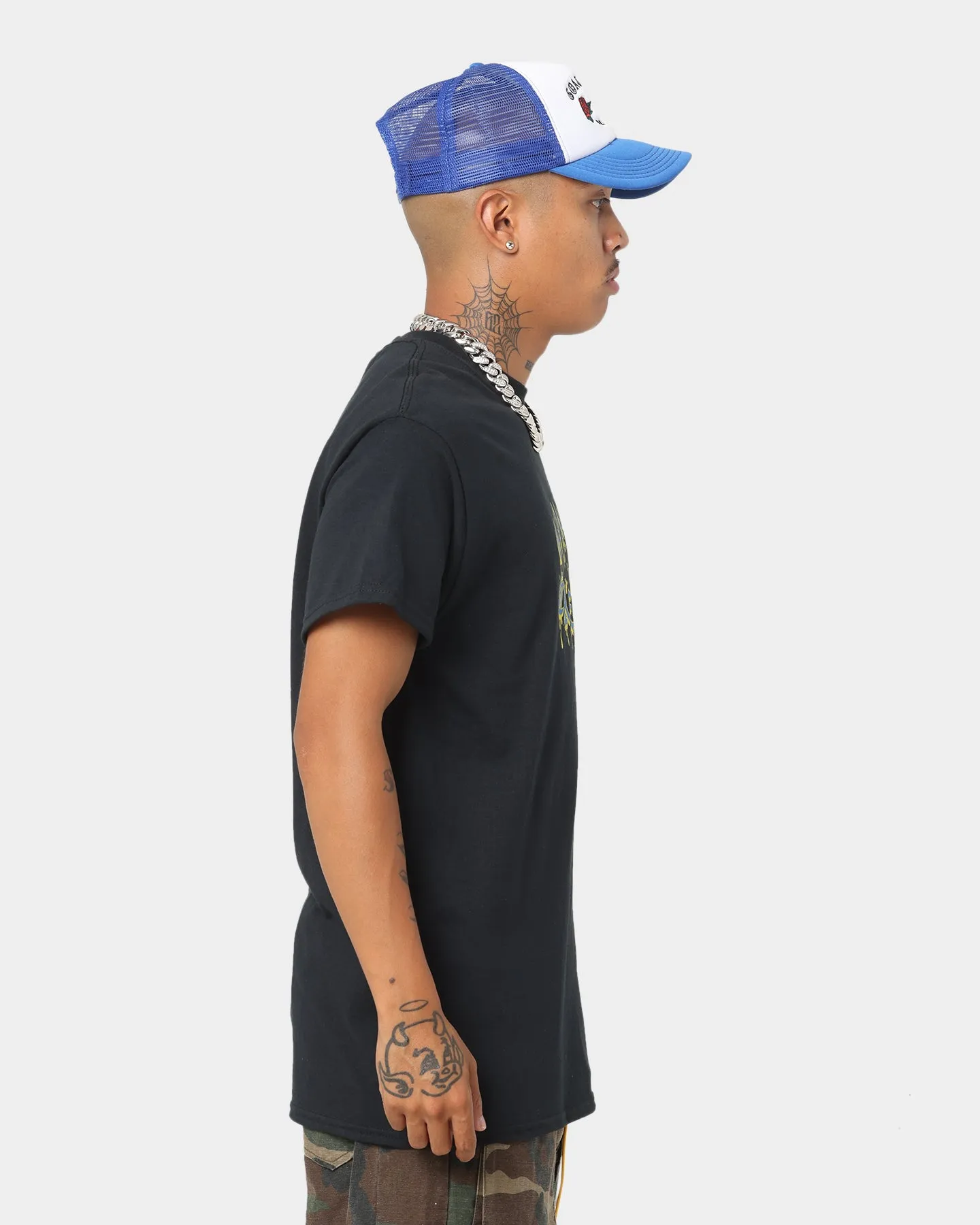 Goat Crew Drip Logo T-Shirt Black/Blue/Yellow