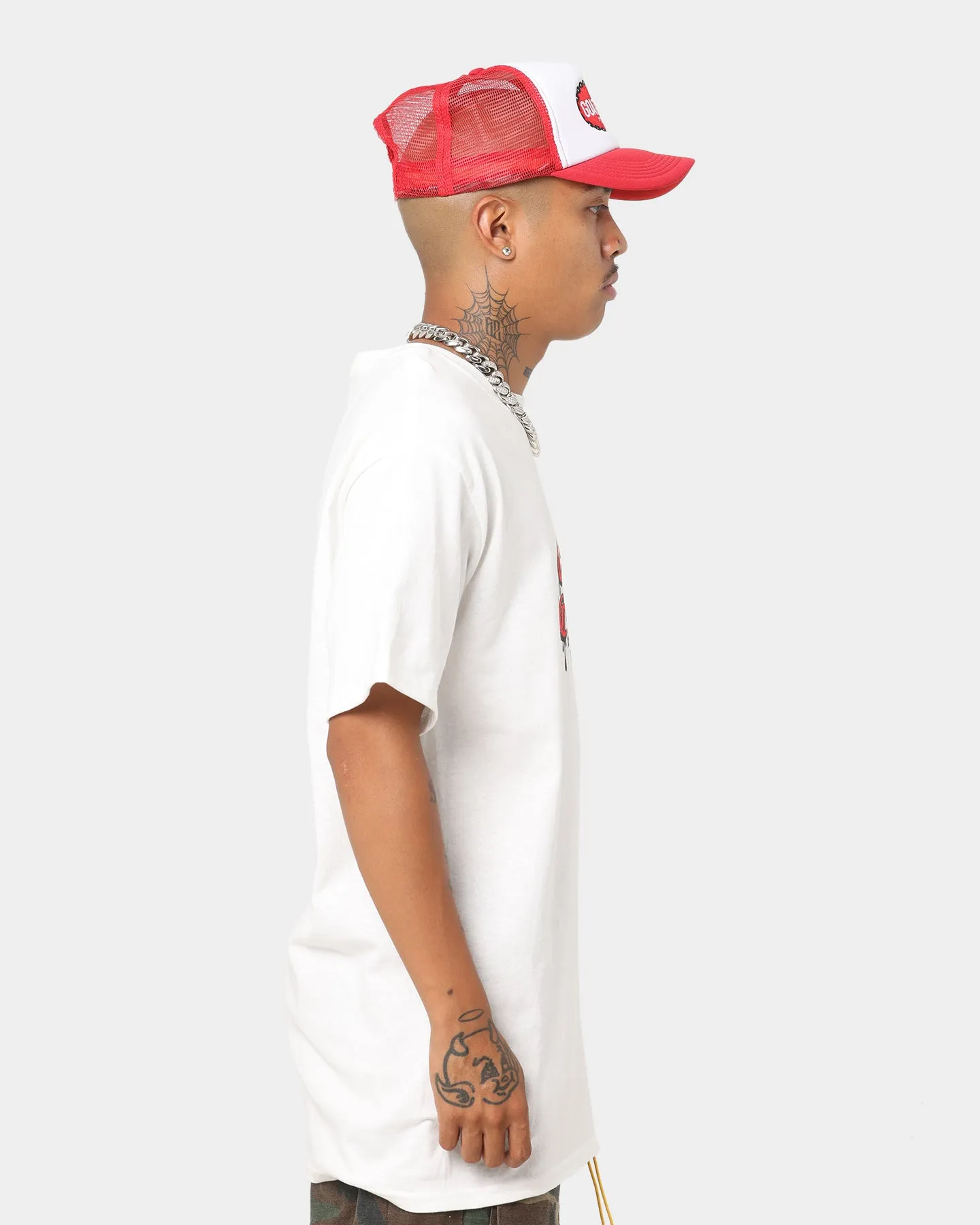 Goat Crew Drip Logo T-Shirt White/Red