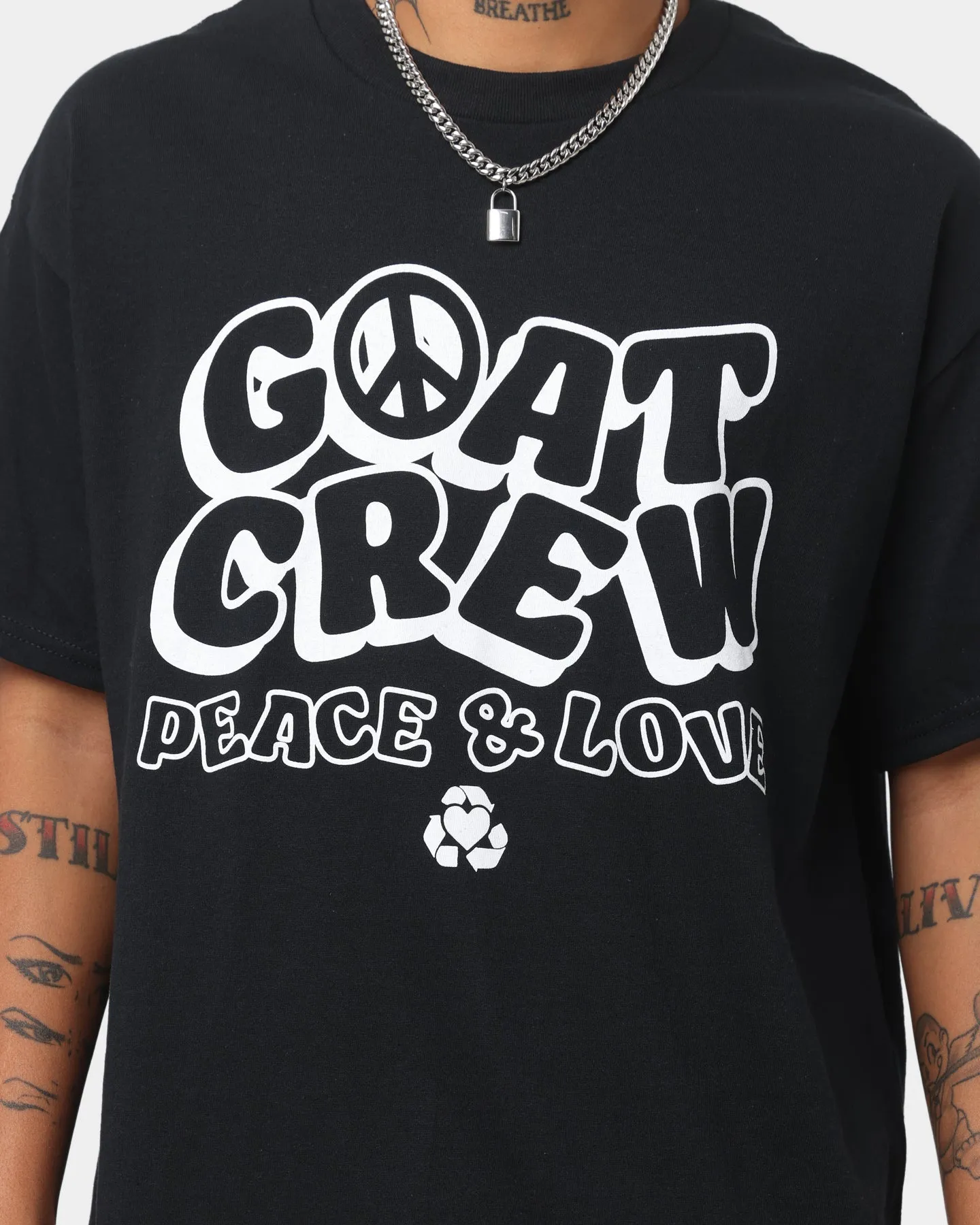 Goat Crew Increase Peace T-Shirt Black