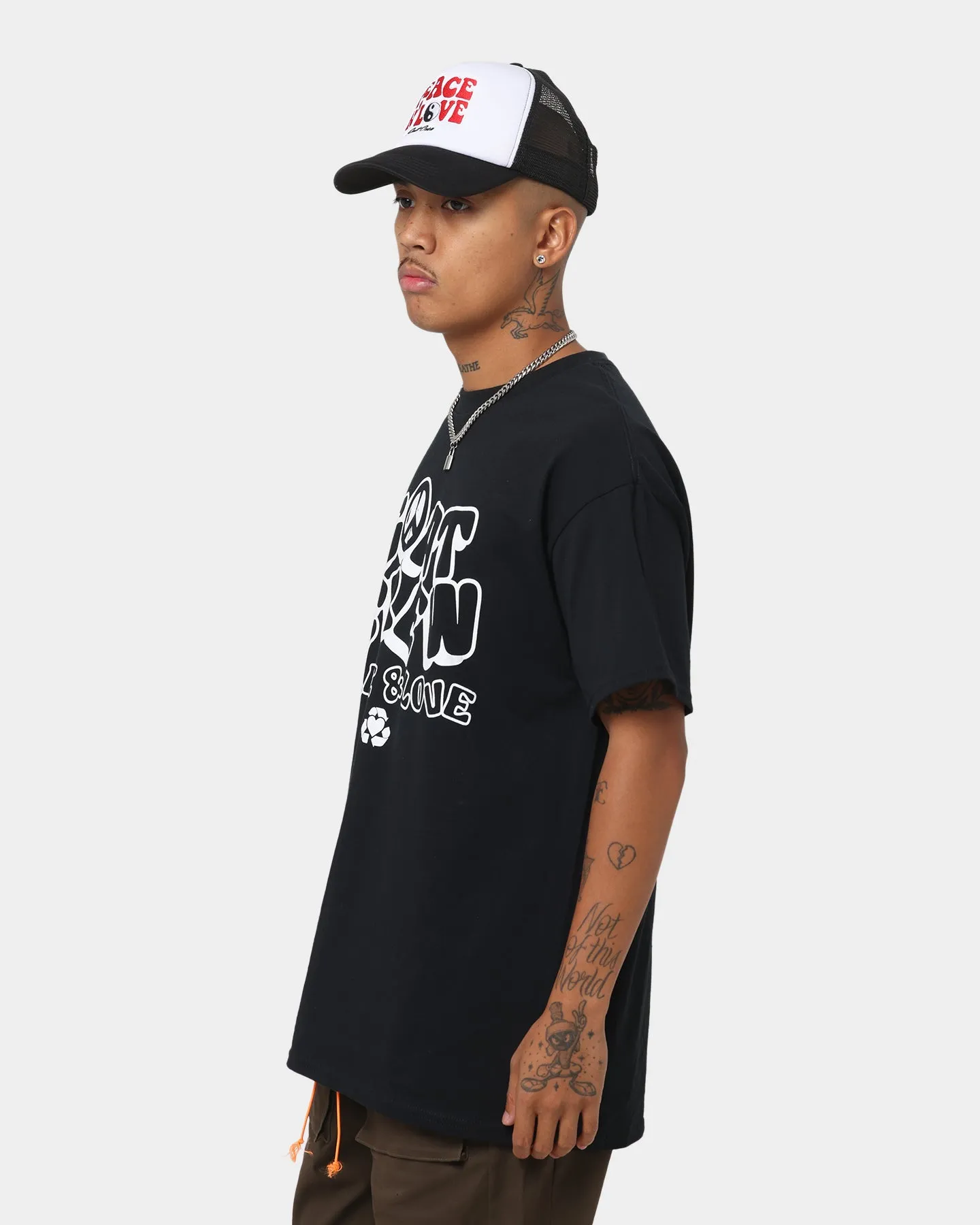 Goat Crew Increase Peace T-Shirt Black