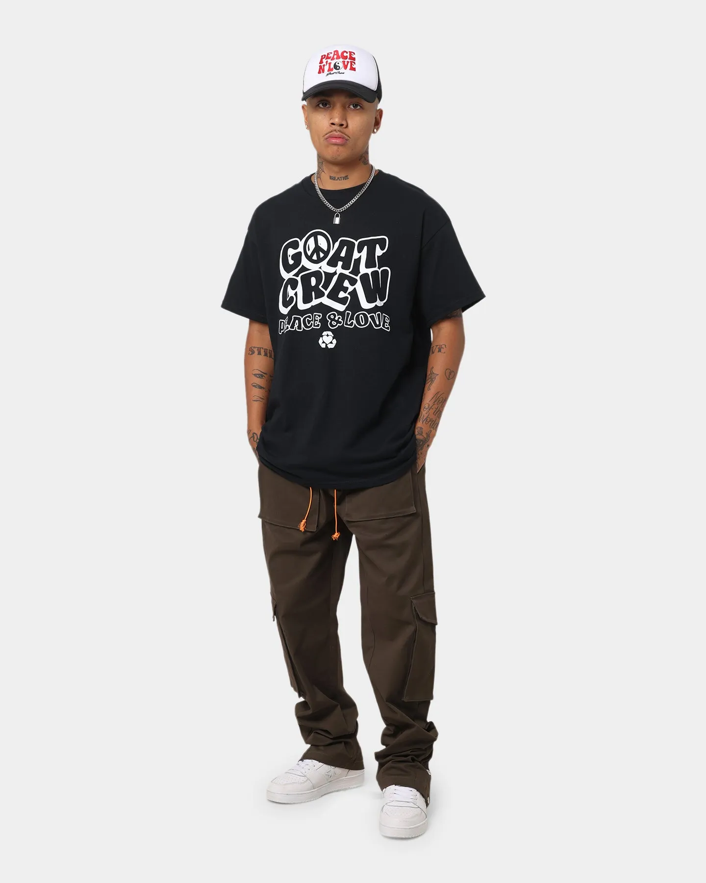 Goat Crew Increase Peace T-Shirt Black