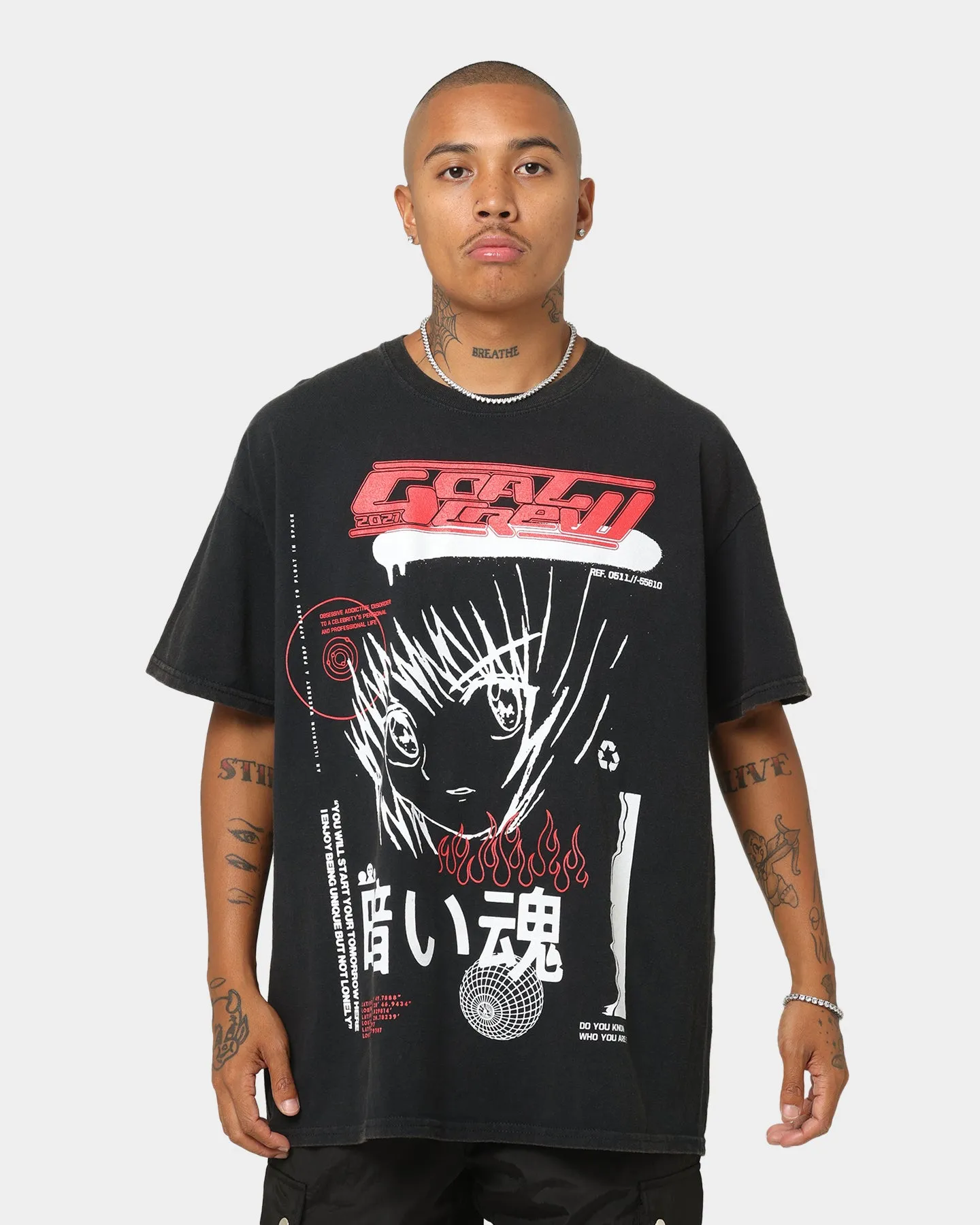 Goat Crew Korea T-Shirt Black Wash