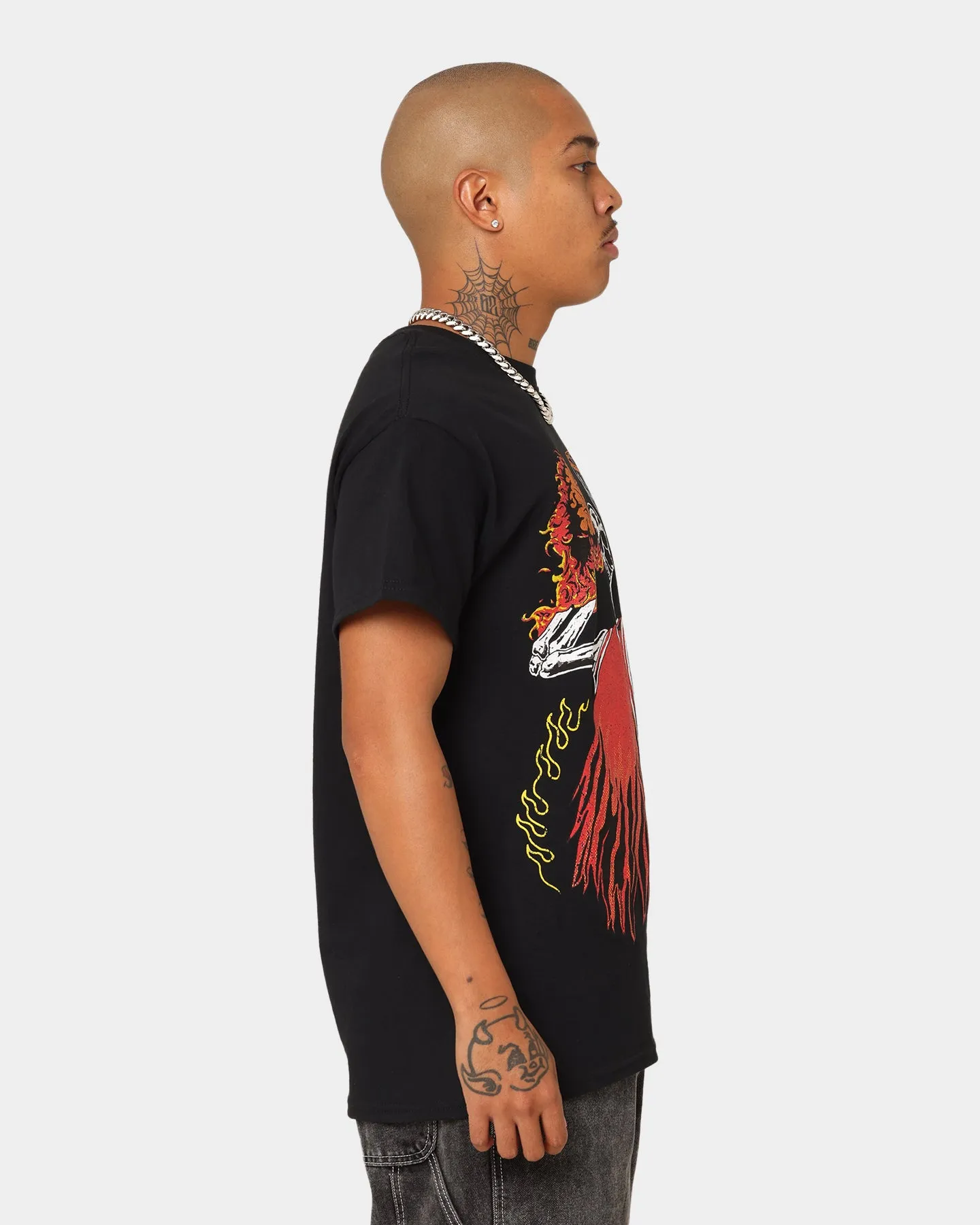 Goat Crew Playoff Skeleton T-Shirt Black/Red