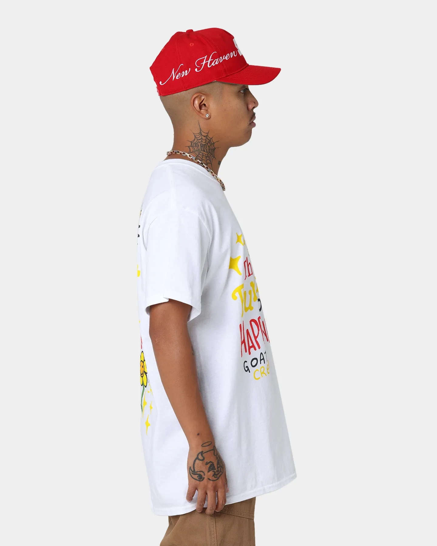 Goat Crew Pursuit 4 Happiness T-Shirt White
