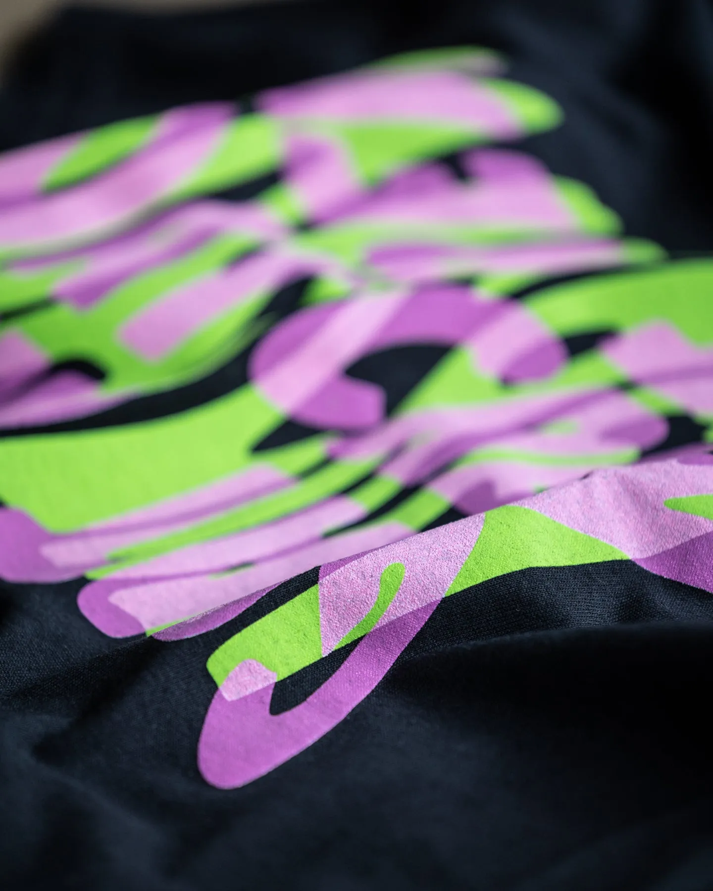 Goat Crew Warped Logo T-Shirt Black/Purple
