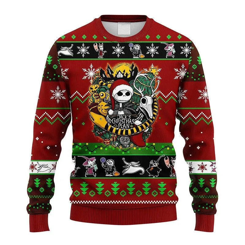 Jack Skellington's Christmas Plan Ugly Sweater
