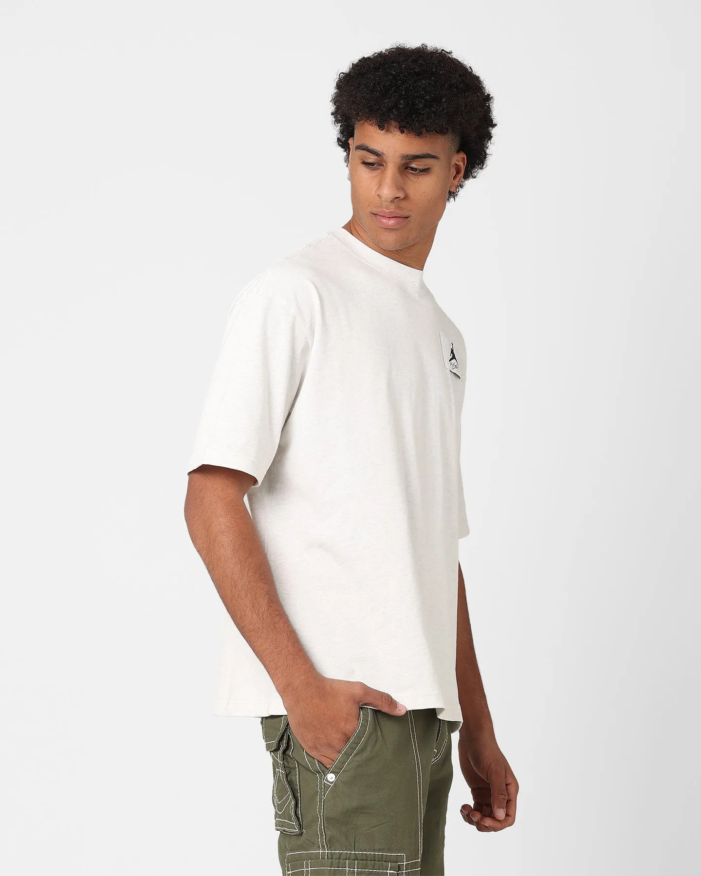 Jordan Flight Essentials Crewneck T-Shirt Sail/Heather