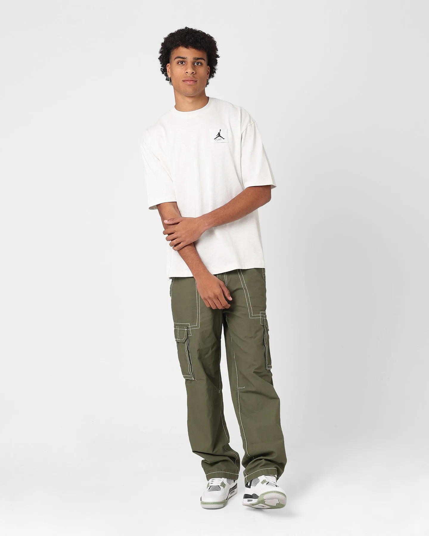 Jordan Flight Essentials Crewneck T-Shirt Sail/Heather