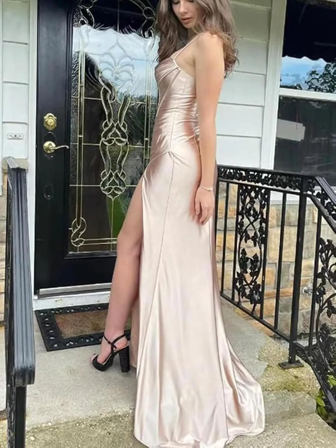 Lindo Novia Satin Bridesmaid Dresses for Wedding Mermaid Prom Dress for Women 2025 Formal Evening Gowns LN066