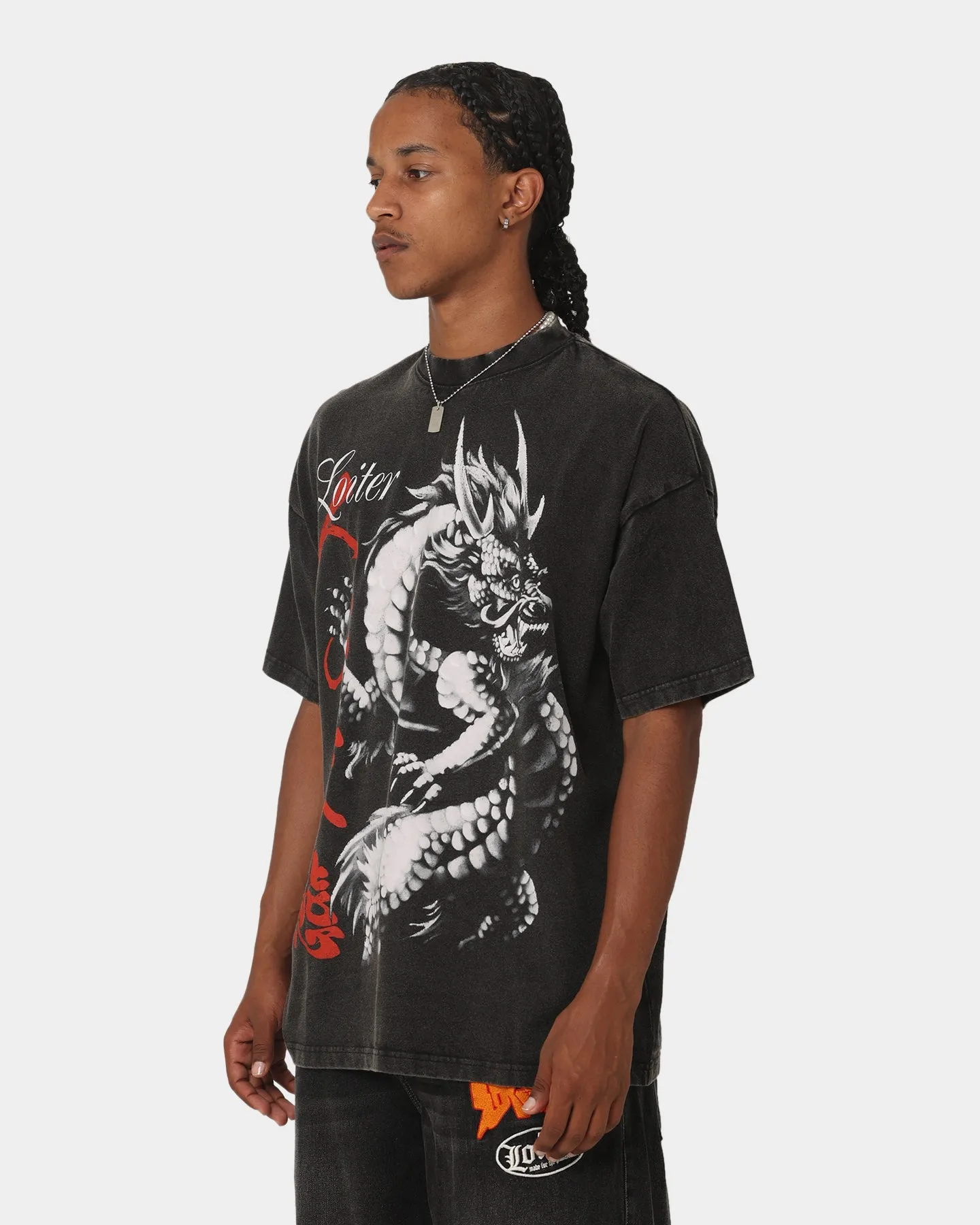 Loiter Dynasty T-Shirt Vintage Black