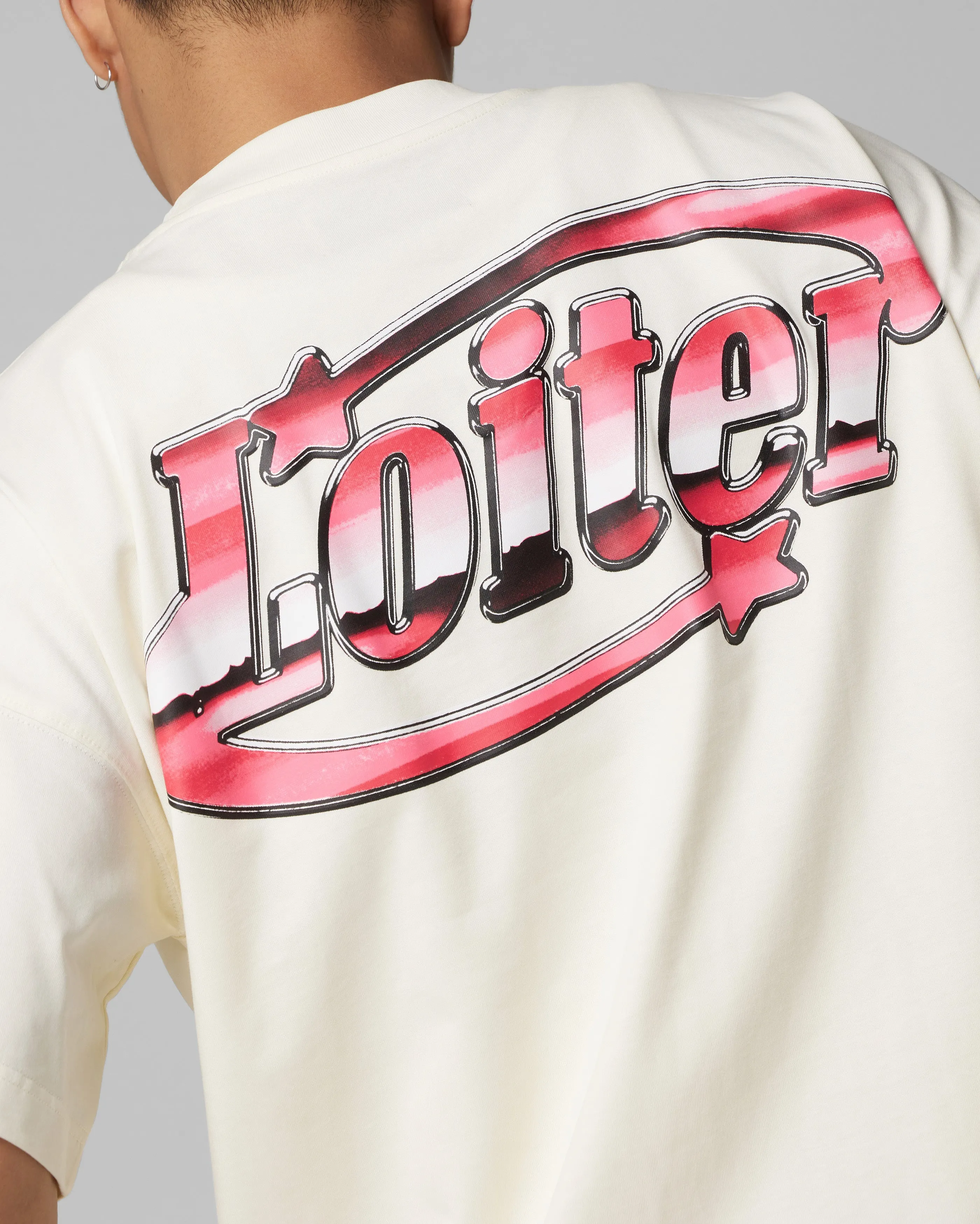 Loiter Metal Logo T-Shirt Off White