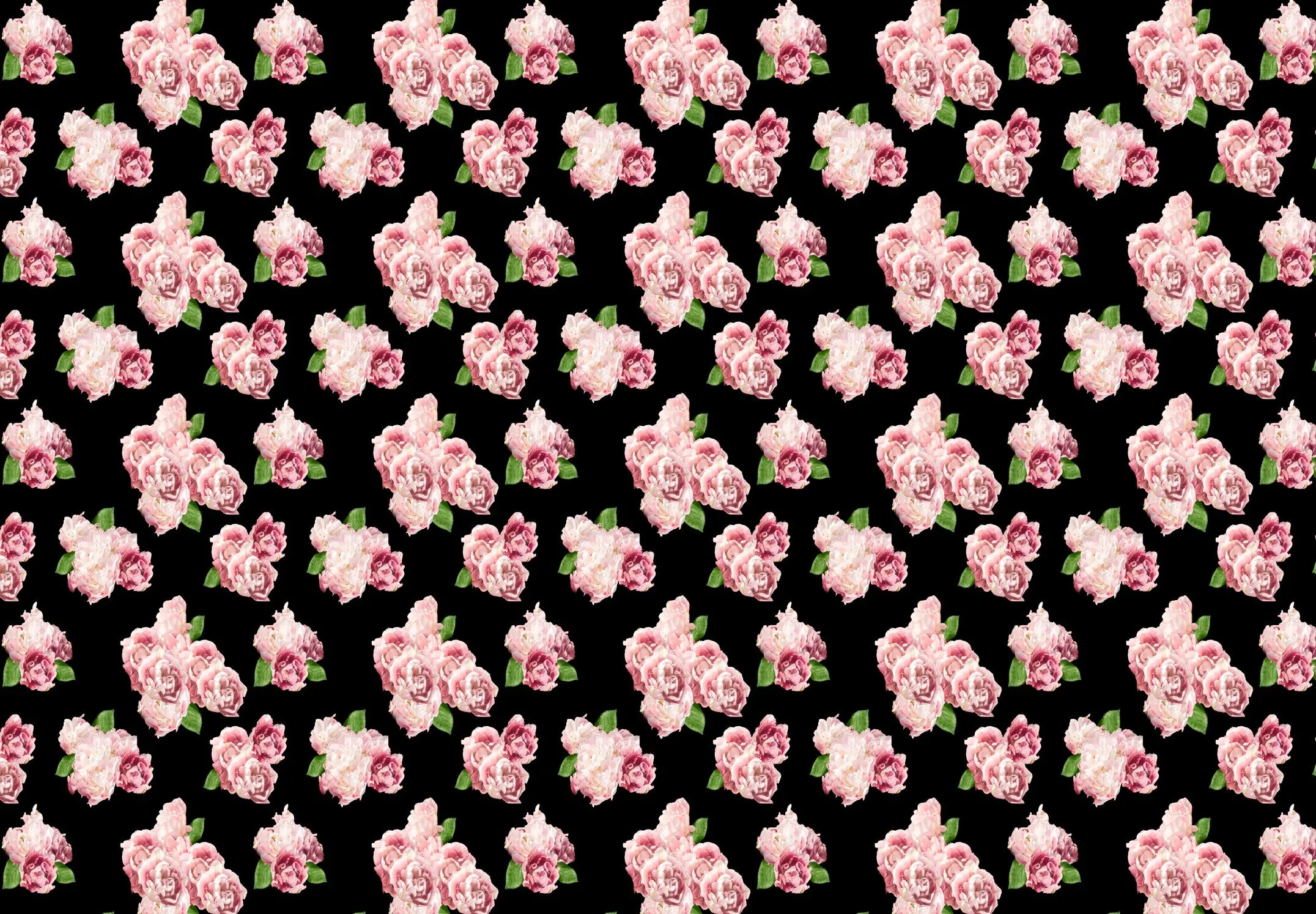 Longline sports bra-Spring Roses