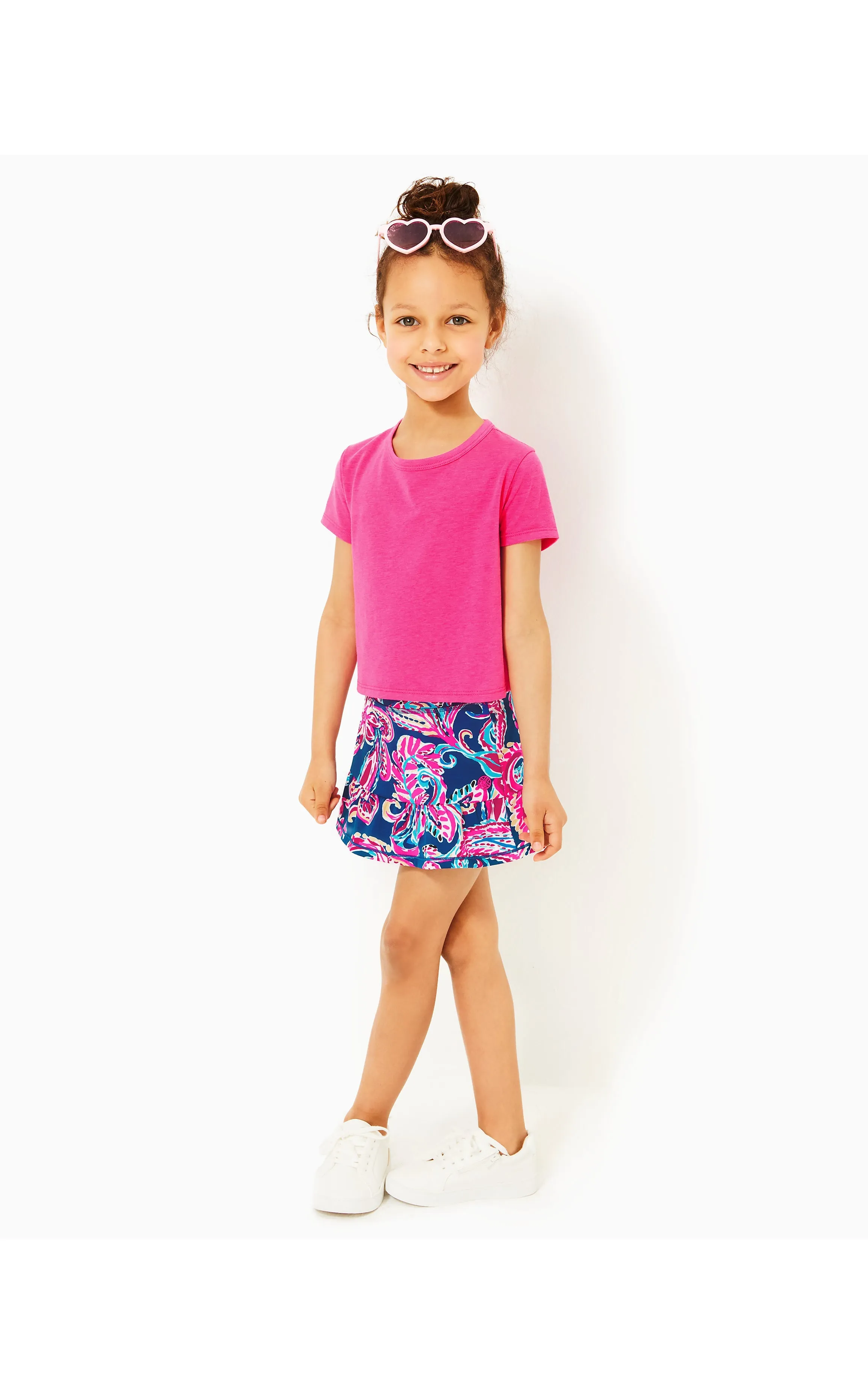 Luxletic Girls Mini Slice Active Tee Passion Fruit Pink
