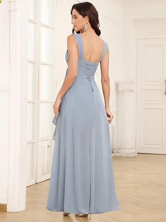 Mother of The Bride Dresses with Jacket 2 Pieces Half Sleeve Tea Length Chiffon Mother Groom Dresses