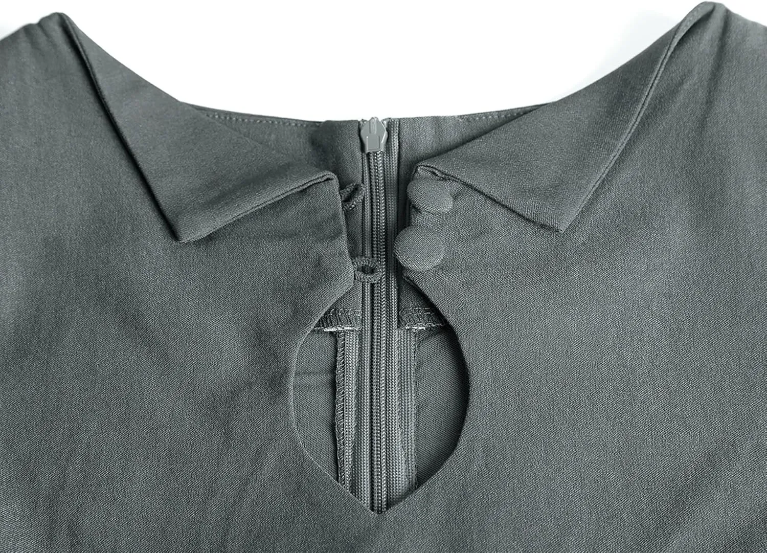 MUXXN Women's Audrey Hepburn 1960s Half Sleeve Formal Work Dress with Belt