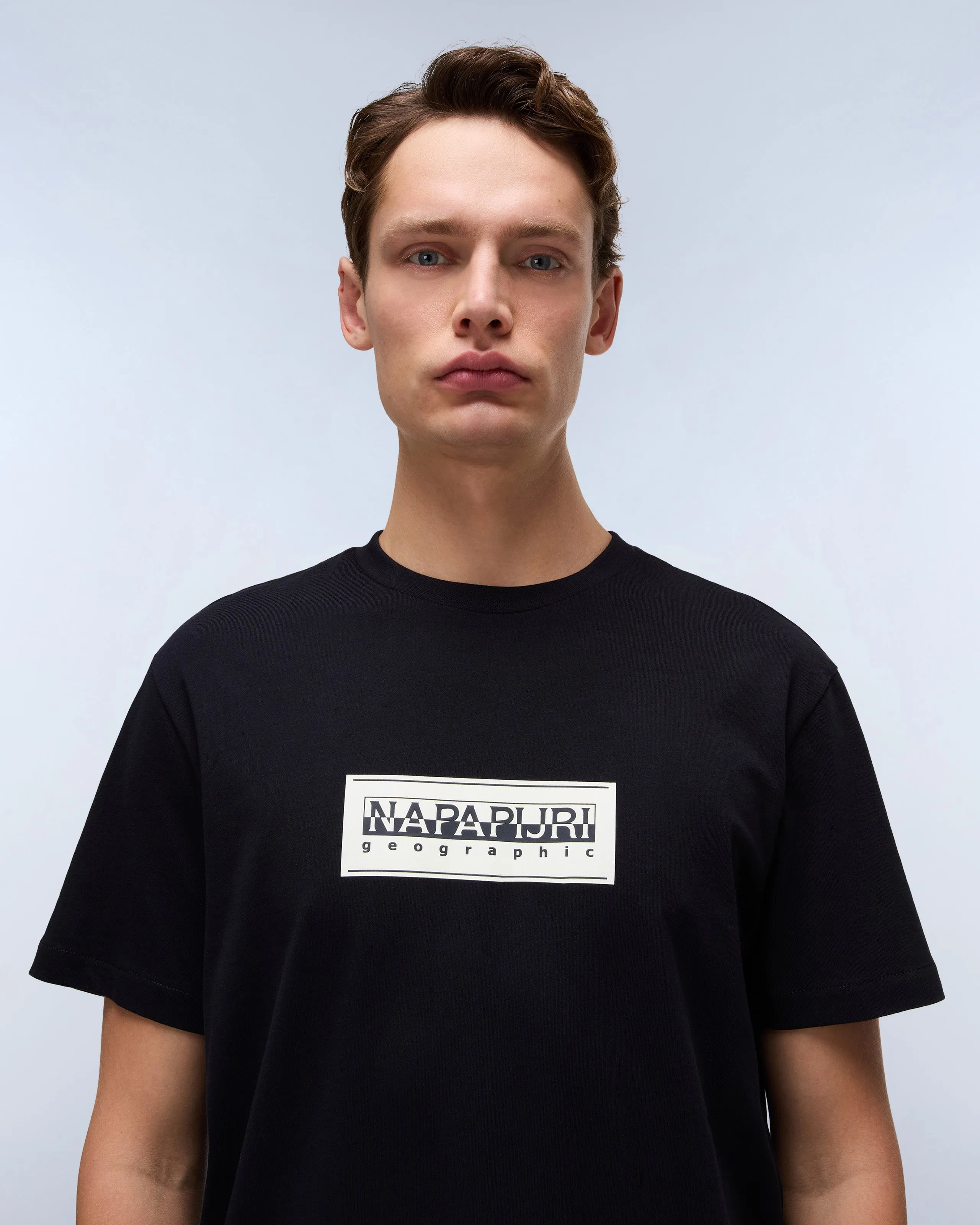 Napapijri Box Logo Tee - Black