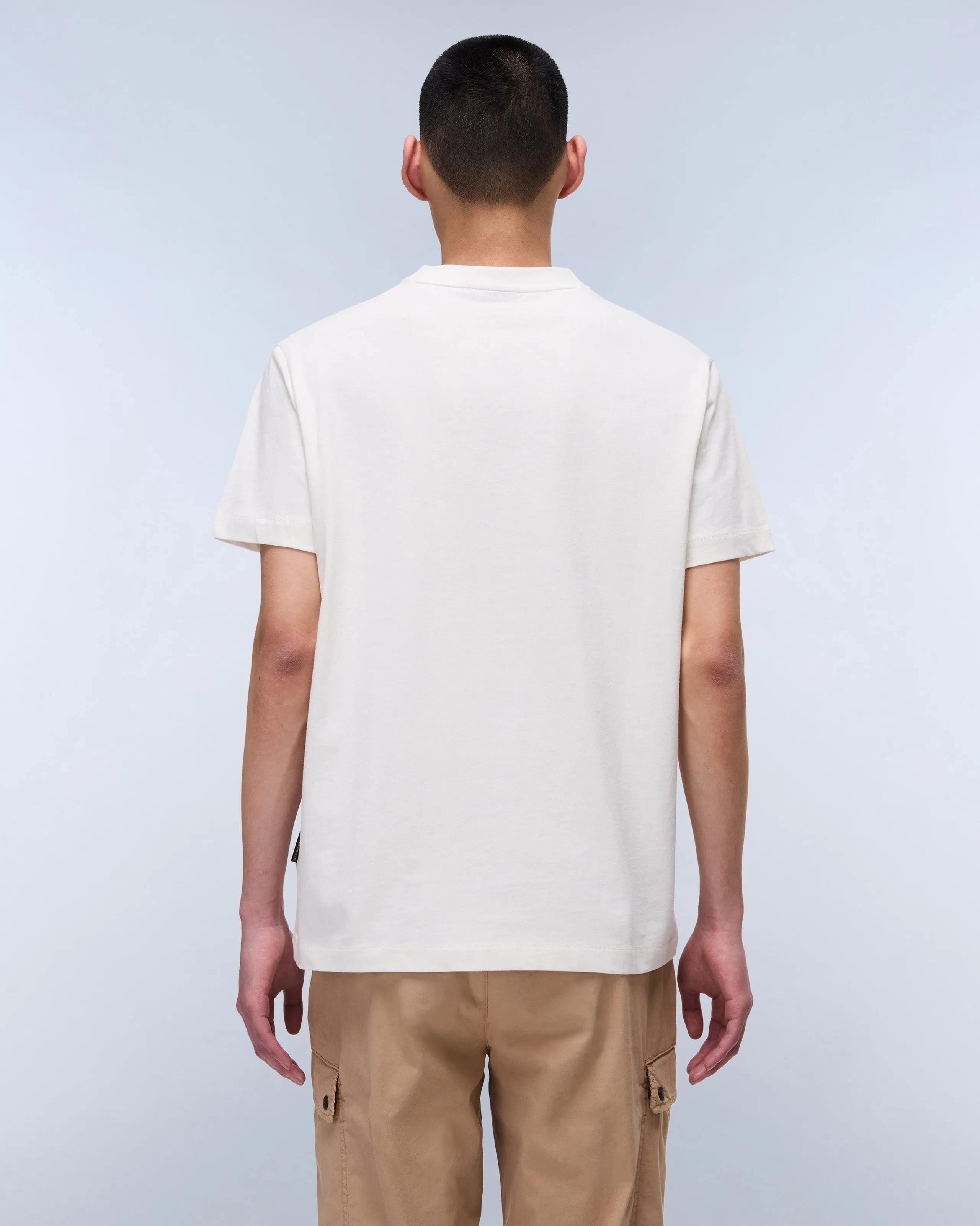 Napapijri Box Logo Tee - White Whisper