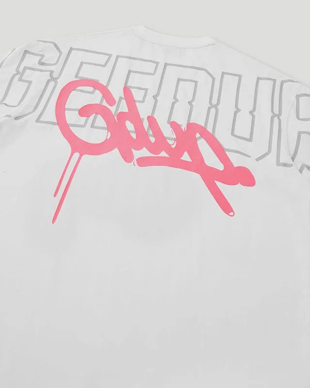 Neon Core Logo T-Shirt White/Pink