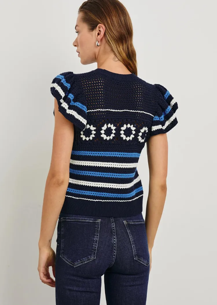 Rails Penelope Top - Navy Sky