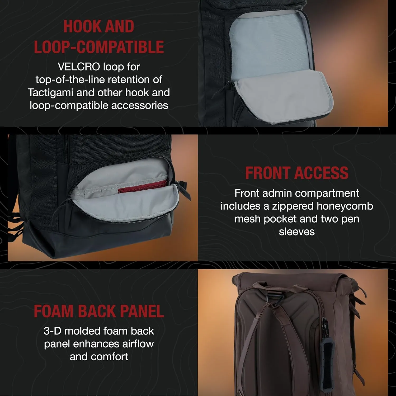 Vertx Kesher Pack Tactical Backpack 16L Medium Molle Laptop Rucksack for Travel, Work, Outdoor, Concealed Carry, Utility Tactical Gear Bag, Grizzly Shade