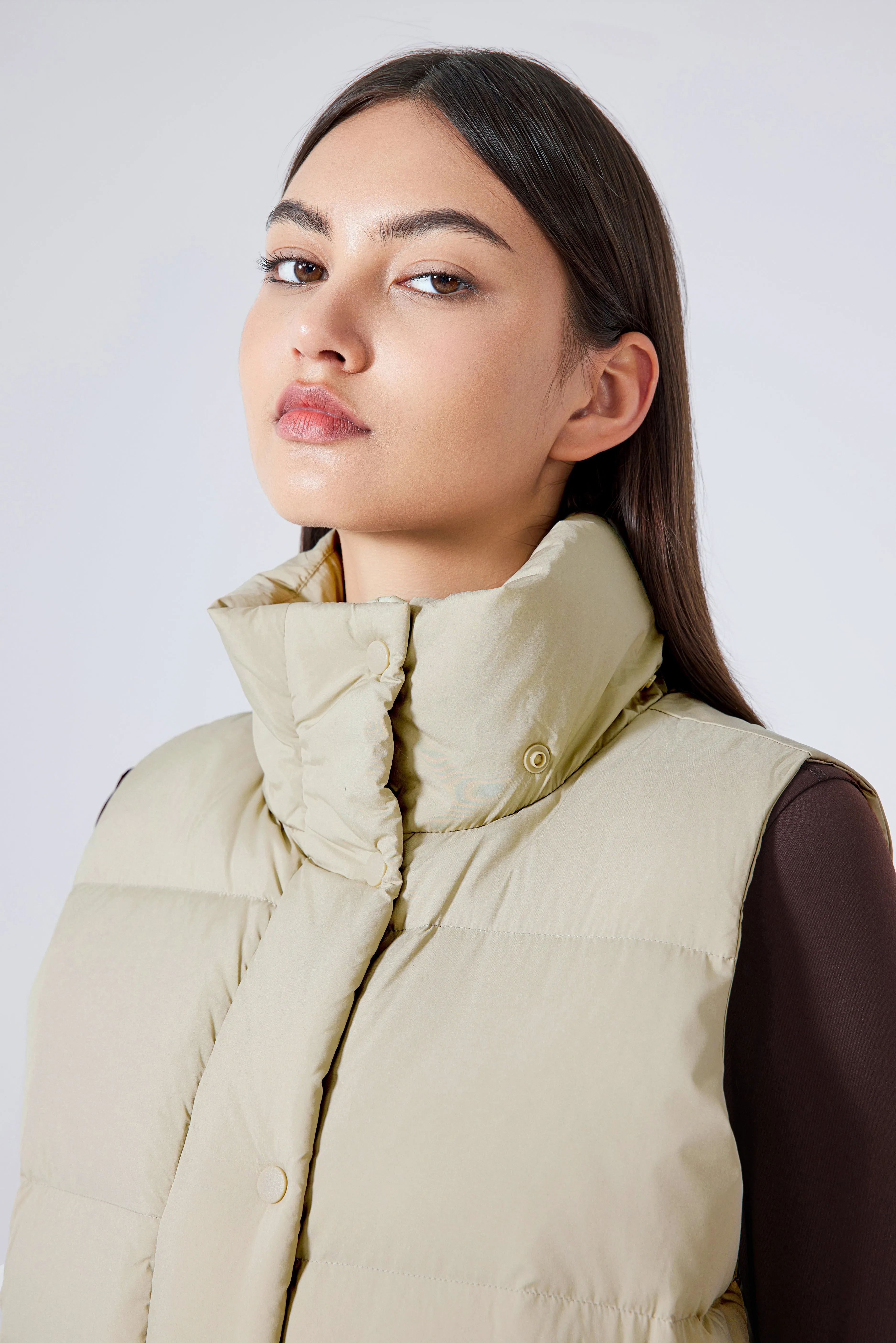 Waterproof, Windproof, Sun Protection Motion Puffer Vest With Removable Hood & Hidden Pockets