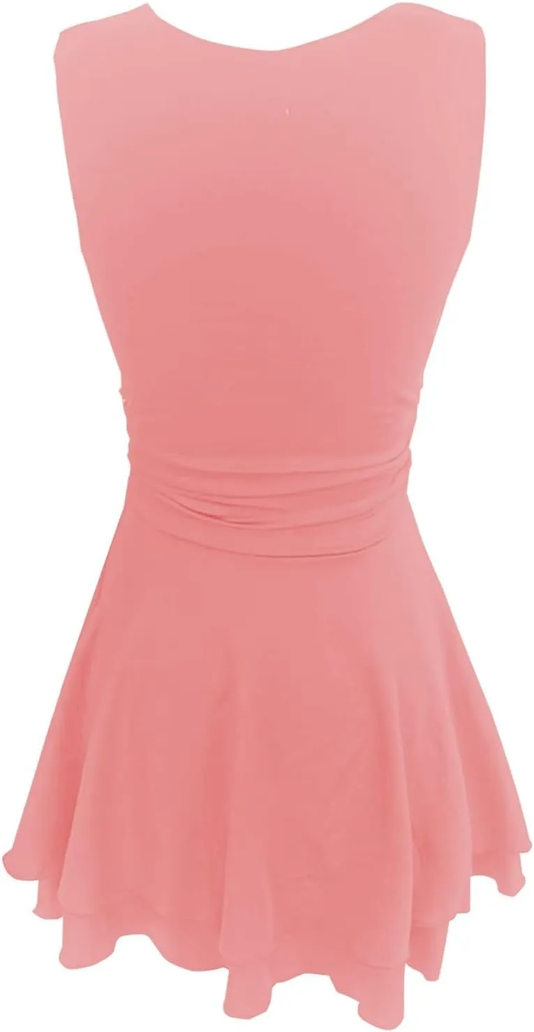 Women Square Neck Bodycon Mini Dress Ruffle Hem Ruched Waist Short Party Club Dresses Cocktail Dress Slim Party Dress