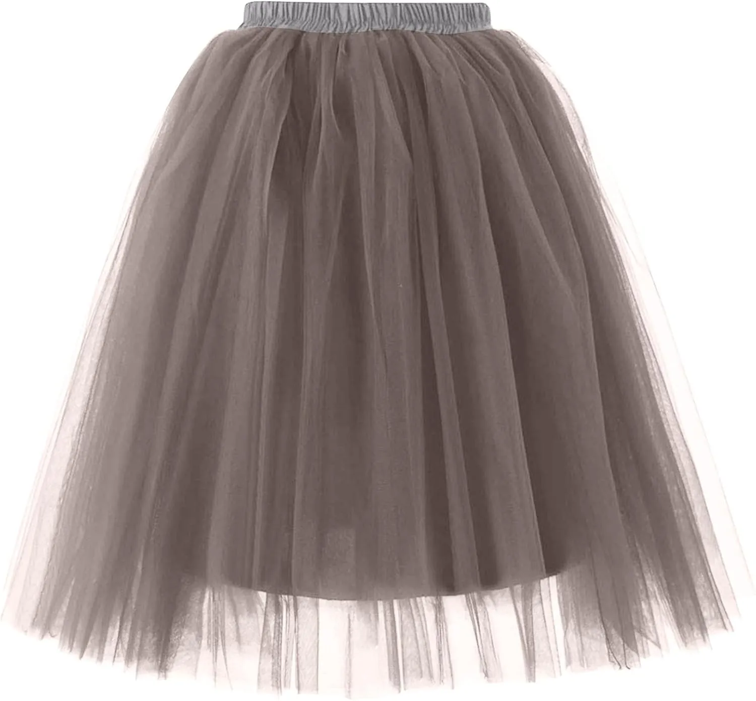 Women's 1950s Petticoat Skirts Adult Puffy Tutu Skirt Pleated Tulle Petticoat Tutu Underskirt Puffy Tutu Skirt