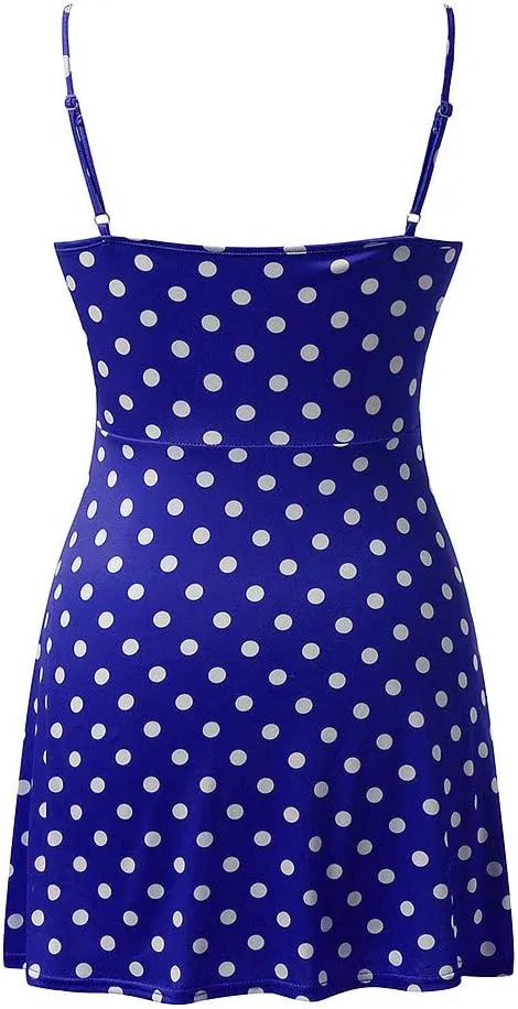 Women's Floral Print A Line Cami Dress Romper Spaghetti Strap Smocked Jumpsuit Tie Front Holiday Short Midi Dresses